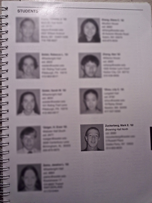 科技时代_Facebook的真正灵感来源：中学时代花名册(图)